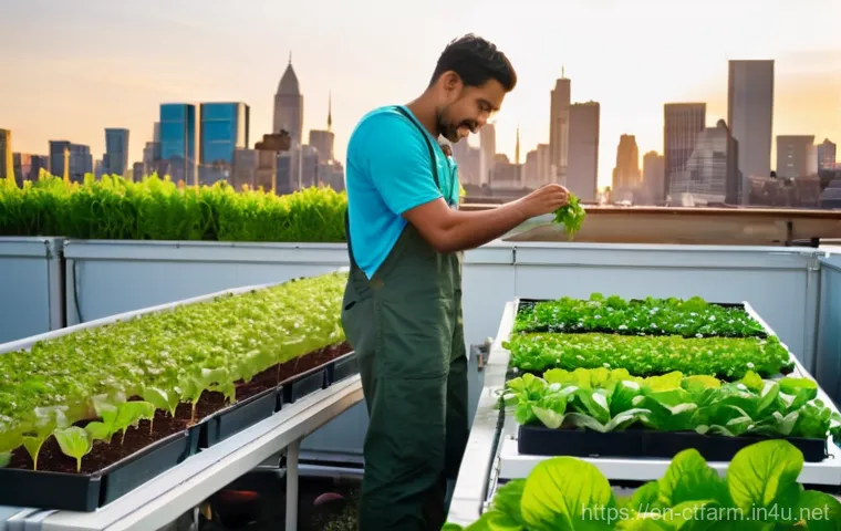 도시농업관리사 시험 준비 스터디 그룹 - **Prompt:** A diverse group of young adults, dressed in casual yet practical clothing suitable for l...